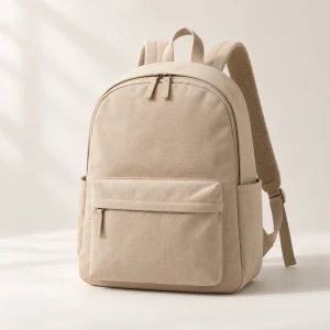 Canvas Day Backpack in Sand beige