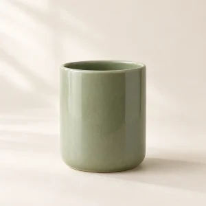 Ceramic Pencil Cup in Sage green