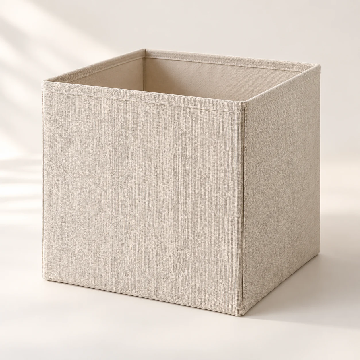 Foldable Fabric Storage Box in Oatmeal