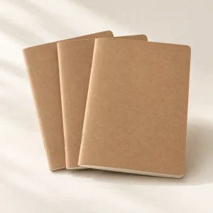 Kraft Notebook Trio in Natural kraft